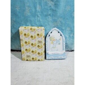 Enesco Precious Moments Rejoice O Earth Christmas Angels Standing Plaque 1995